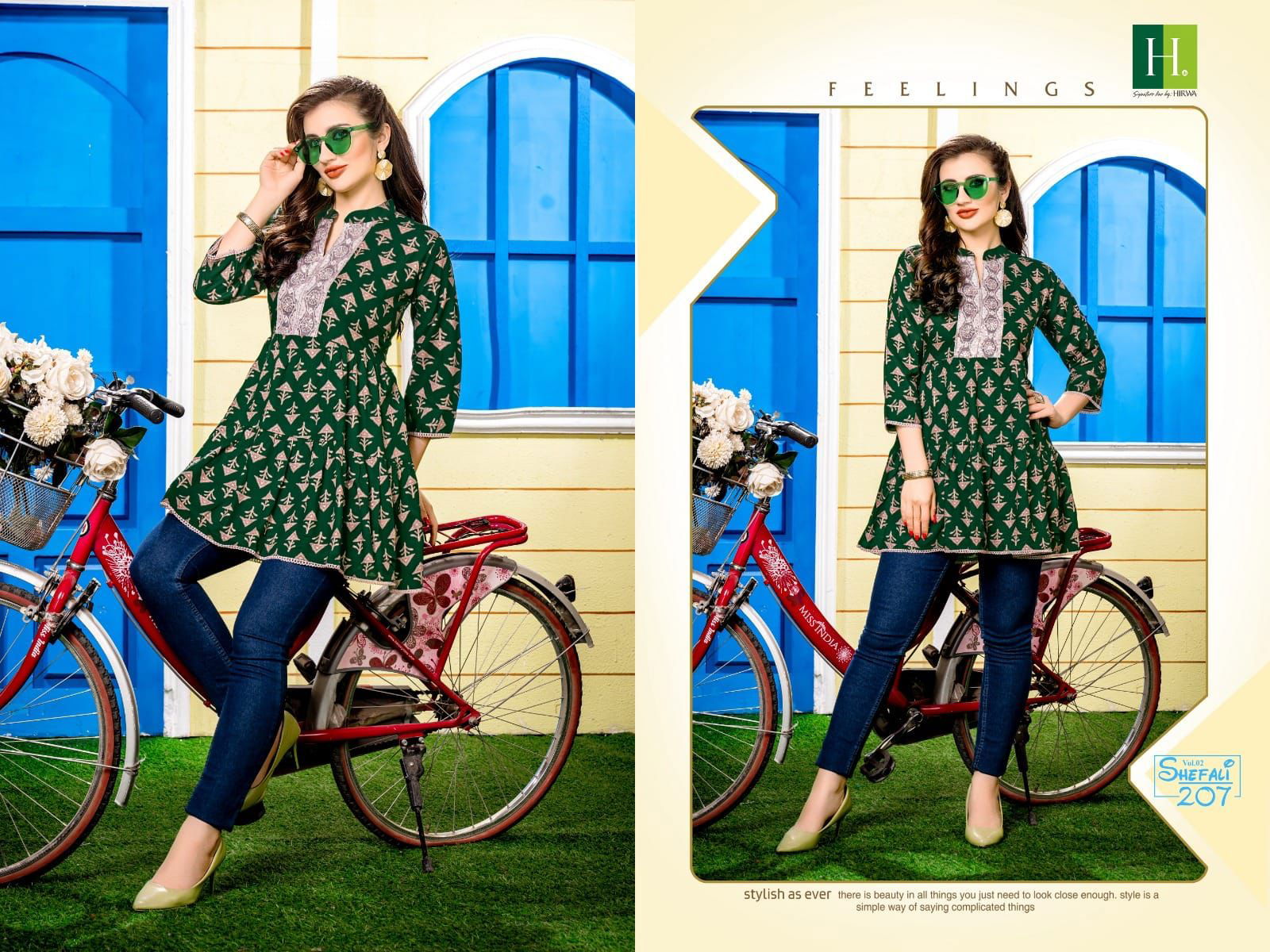 Shefali Vol 2 By Hirwa Short Ladies Top Catalog